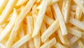 The French fries turned white when viewed from above. Royalty Free Stock Photo