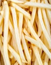 The French fries turned white when viewed from above. Royalty Free Stock Photo
