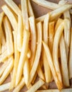 The French fries turned white when viewed from above. Royalty Free Stock Photo