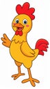 Vector art cartoon chicken Royalty Free Stock Photo