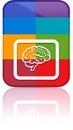 App icon vector-style image of a brain Royalty Free Stock Photo