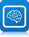 App icon vector-style image of a brain Royalty Free Stock Photo
