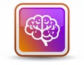 App icon vector-style image of a brain Royalty Free Stock Photo