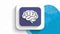 App icon vector-style image of a brain Royalty Free Stock Photo