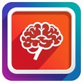 App icon vector-style image of a brain Royalty Free Stock Photo