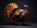 a turkey made out of glss Royalty Free Stock Photo