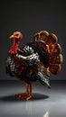 a turkey made out of glss Royalty Free Stock Photo
