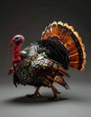 a turkey made out of glss Royalty Free Stock Photo
