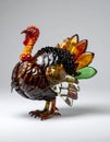 a turkey made out of glss Royalty Free Stock Photo