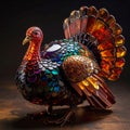a turkey made out of glss Royalty Free Stock Photo