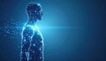 Digital Human Body Network - Futuristic Technology Concept Royalty Free Stock Photo