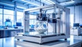 Advanced 3D Printer Creating Intricate Object in Modern Lab Royalty Free Stock Photo