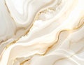 Luxury Cream Marble Abstract Background with Metallic Gold Lines Royalty Free Stock Photo