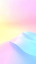 Soft Multicolor Pastel Gradient Abstract Background with Flowing Waves and Dreamy Light Horizon Generated AI Royalty Free Stock Photo