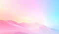 Dreamy Pink Blue Pastel Gradient Landscape Background with Soft Abstract Waves and Minimal Modern Design Generated AI Royalty Free Stock Photo