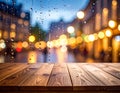 Moody Rain Glass With Golden City Light Reflection Royalty Free Stock Photo
