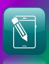 App icon vector-style image of edit background Royalty Free Stock Photo