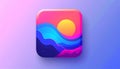App icon vector-style image of edit background Royalty Free Stock Photo
