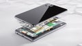 Smartphone Exploded View with Internal Components and Mobile Technology Royalty Free Stock Photo