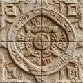 Aztec calendar stone, also known as the Piedra del Sol Royalty Free Stock Photo