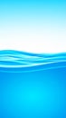 Abstract blue water surface with light and shadow, graphic background Royalty Free Stock Photo