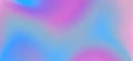 Abstract blurred color gradient neon purple pink blue grainy color gradient background. Smooth transitions of iridescent