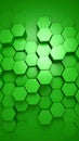 Abstract 3D Green Hexagon Pattern Background Geometric Design Royalty Free Stock Photo