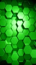 Abstract 3D Green Hexagon Pattern Modern Geometric Design Background Royalty Free Stock Photo
