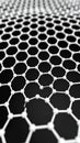 Abstract 3D rendering of a graphene structure on a dark background Royalty Free Stock Photo