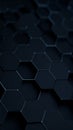 Abstract dark blue hexagonal pattern background modern design texture Royalty Free Stock Photo