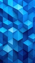 Abstract geometric blue cubes pattern background for modern design or wallpaper Royalty Free Stock Photo
