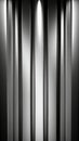Abstract vertical lines with light and shadow in a grayscale metallic composition Royalty Free Stock Photo