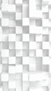 Abstract White Cube Pattern 3D Rendered Background Modern Geometric Design Royalty Free Stock Photo