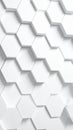 Abstract White Hexagon Background Geometric Pattern Modern Design Royalty Free Stock Photo