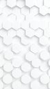 Abstract white honeycomb pattern background with geometric hexagonal shapes Royalty Free Stock Photo