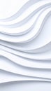 Abstract White Wavy Lines Background Minimalist Design Modern Architecture Concept Royalty Free Stock Photo