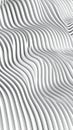 Abstract white wavy lines pattern, modern 3D rendering, creative background Royalty Free Stock Photo