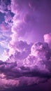 Dramatic Purple Clouds Forming in a Moody Sky Abstract Nature Background Royalty Free Stock Photo