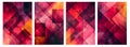 Dynamic Abstract Set: Vibrant and Colorful Backgrounds for Creative Social Media Designs. Royalty Free Stock Photo