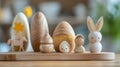 Natural Wooden Easter Toys for Babies