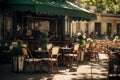 Classic Parisian Cafe Elegance