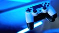 Gamepad on abstract background with light effects Royalty Free Stock Photo