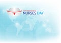 Generated image nurse cap on light blue background.