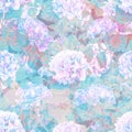 Blue pattern seamless aesthetic floral abstract watercolor repeating background soft pastel colors surreal distorted