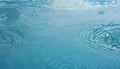 Ripples on the water, Close up blue sea water and waves, top view abstract surface Royalty Free Stock Photo