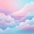 -generated image showcasing a dreamy sky filled with stylized Royalty Free Stock Photo