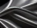 Generated image.Smooth, metallic fabric with a shimmering surface detailed background. Royalty Free Stock Photo