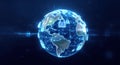 Global Cybersecurity and Data Protection Network Royalty Free Stock Photo