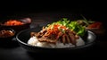 Bulgogi a Flavorful Korean Meat Dish food photography. Generative AI