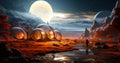 Colonizing Mars Terraforming the Red Planet Royalty Free Stock Photo